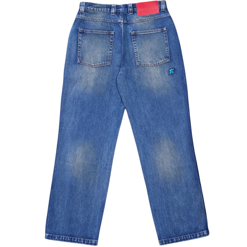 Carpet Company C Star Washed Blue Jeans Washed Blue 30