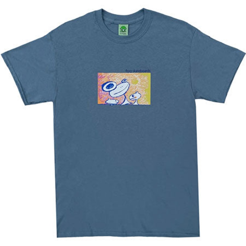 Frog Skateboards Floating Again T Shirt Slate Medium
