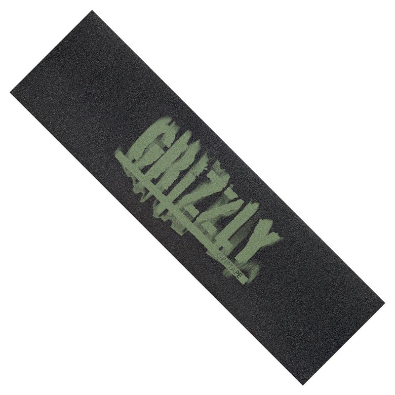 Grizzly Burn Out Stamp Green Griptape Green 9×33