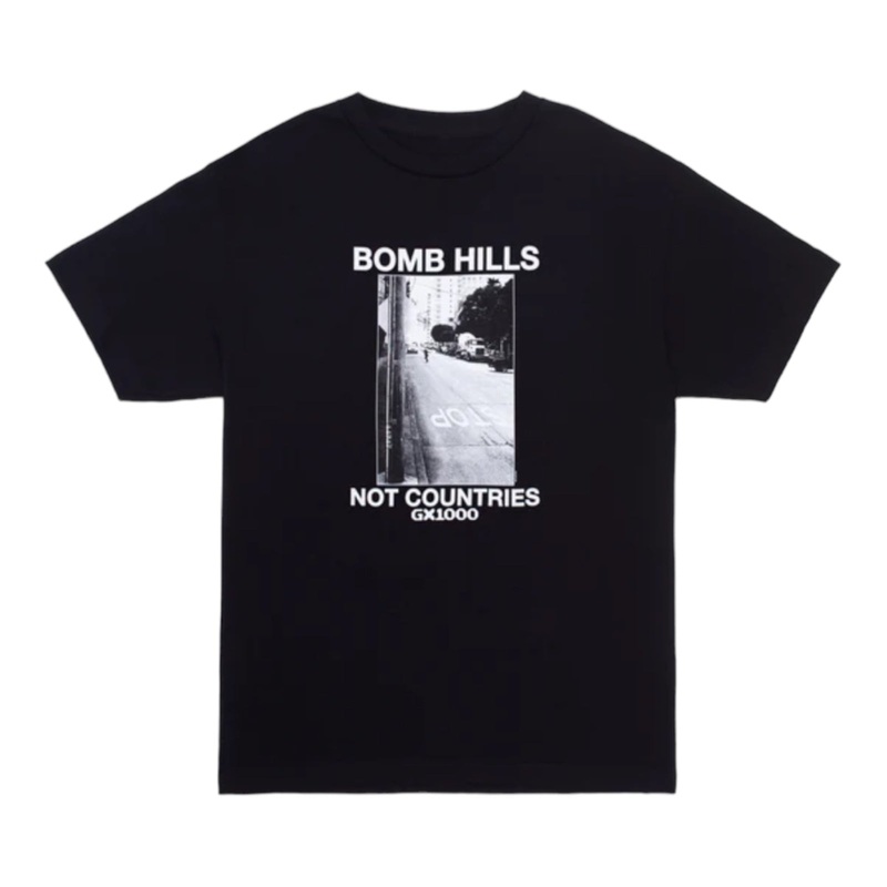 GX1000 Bomb Hills Not Countries T Shirt Black S Black