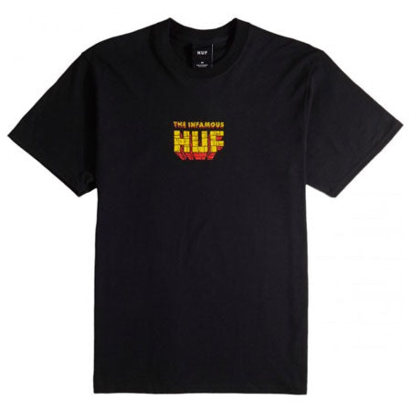 HUF Infamous T Shirt Black Small