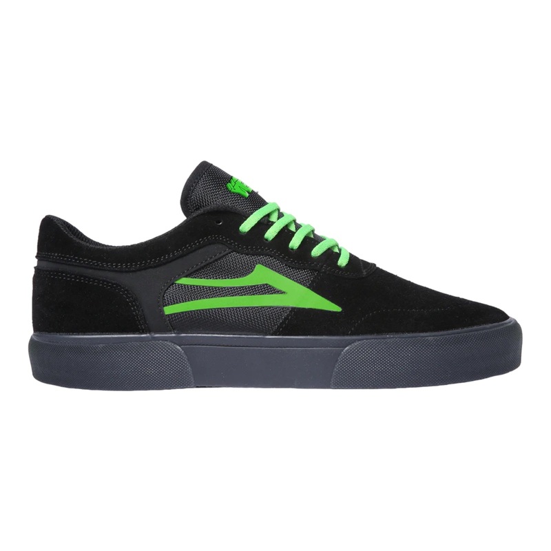LAKAI STAPLE BLACK/UV GREEN SUEDE YEAH RIGHT 9