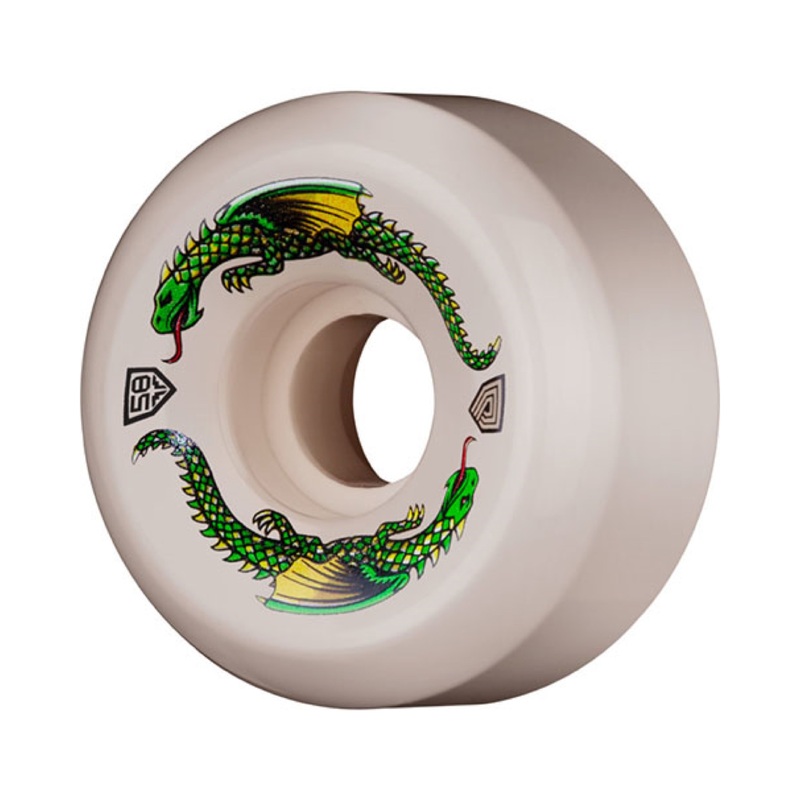 Powell Dragon Formula 58mm x 33mm 93a Skateboard Wheels 58mm Duro 93a Conical/Sidecut