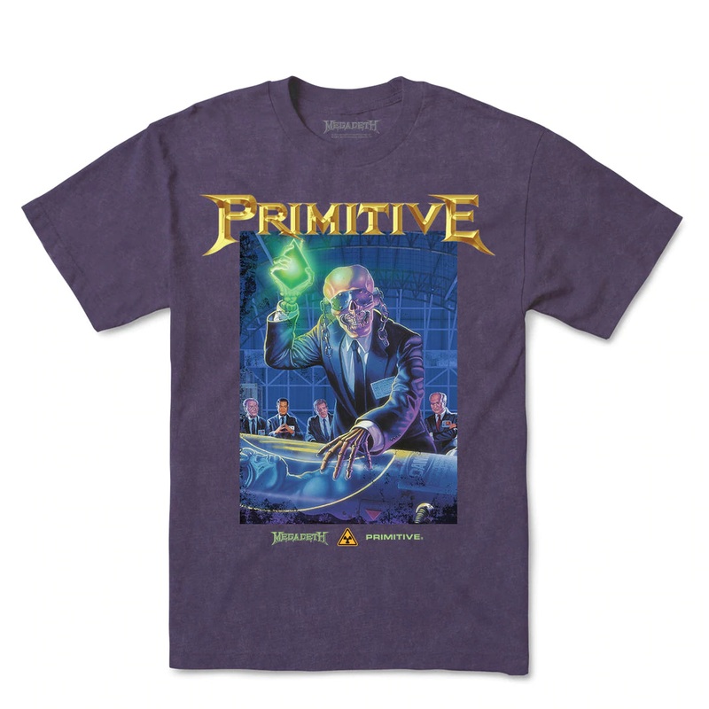 Primitive x MegaDeath Rust In Peace T Shirt Purple M