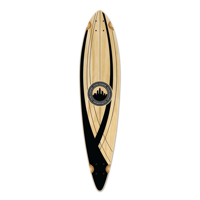 Punked Pintail Longboard Deck – Crest Onyx Deck