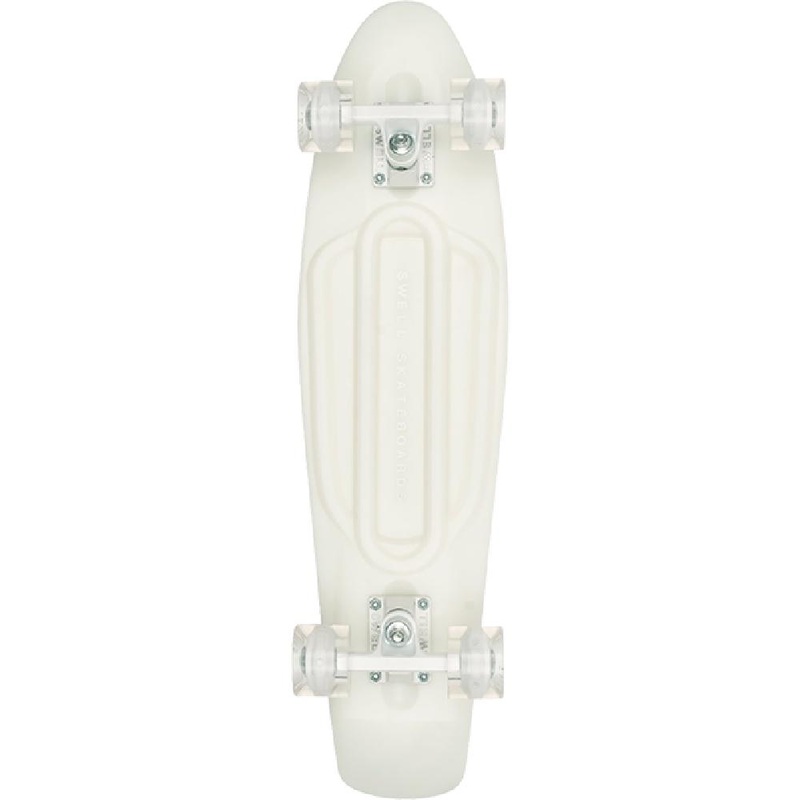 Swell White Wash 28″ Glow in the Dark Skateboard Complete