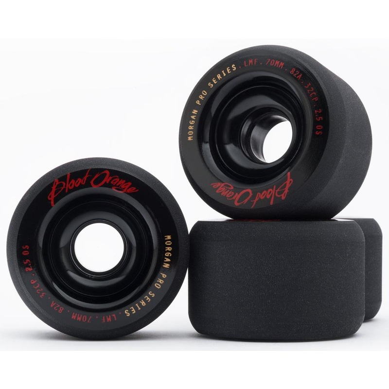 Blood Orange Morgan Pro Series 70mm/82A Black Longboard Wheels | set of 4 Blood Orange Morgan Pro Series 70mm/82A Black Wheels