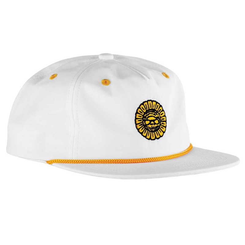 Bones Pushing Up Daisies Low Profile Cap – White White