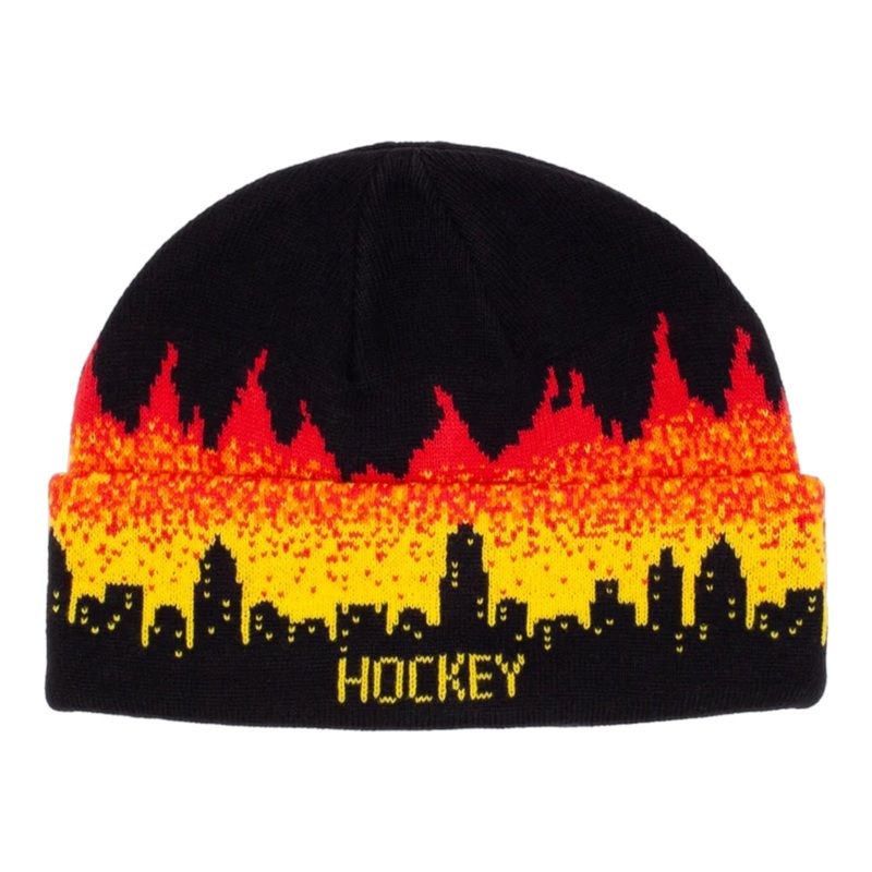 HOCKEY LIGHTS OUT BEANIE BLACK OS