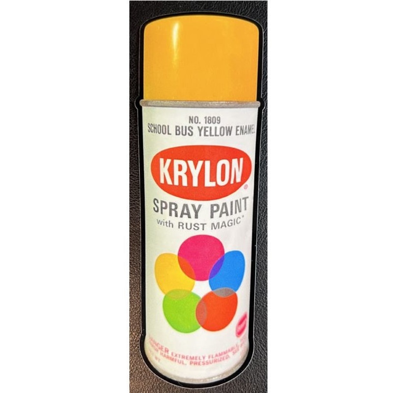 Meericle MFG “School Bus Yellow Classic 1968 Krylon” Sticker