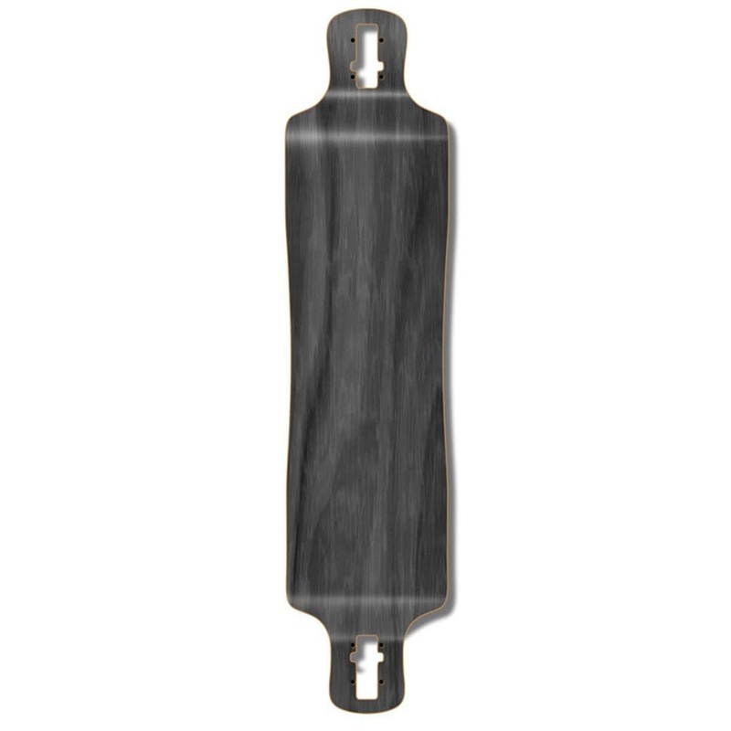 Punked Lowrider Blank 40″ Longboard Deck – Stained Black Deck