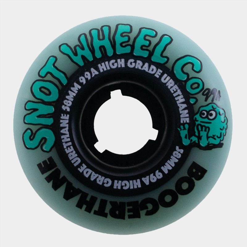 Snot – 58mm – 99a Boogerthane Wheels – Teal/ Black 58mm 99a