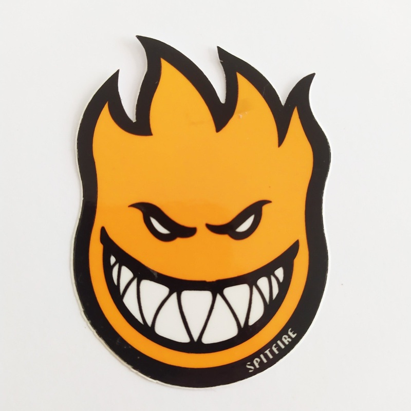 Spitfire Wheels – Bighead Orange Skateboard Sticker