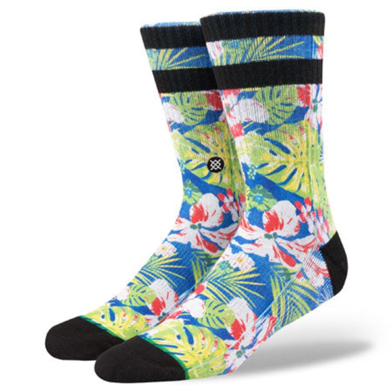Stance Cannons Crew Socks Blue Large