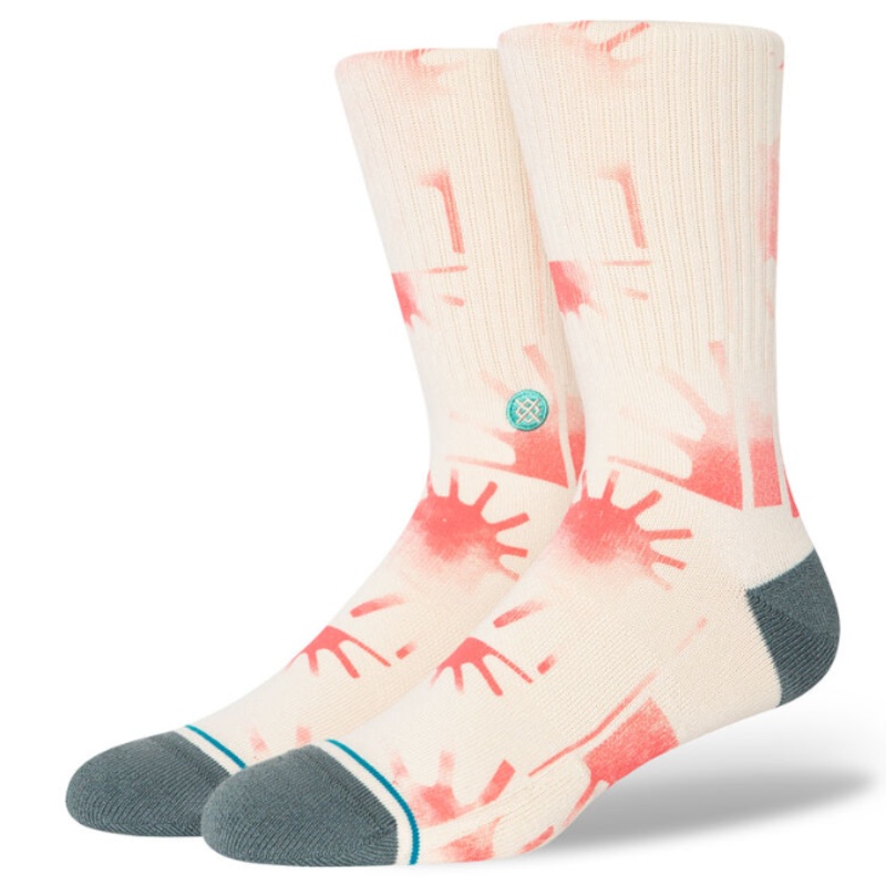 Stance Raydiant Crew Socks Large Coral