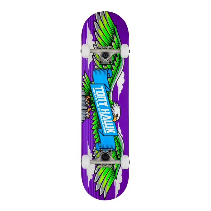 Tony Hawk SS 180 Wingspan Complete Skateboard 7.75″ – Purple