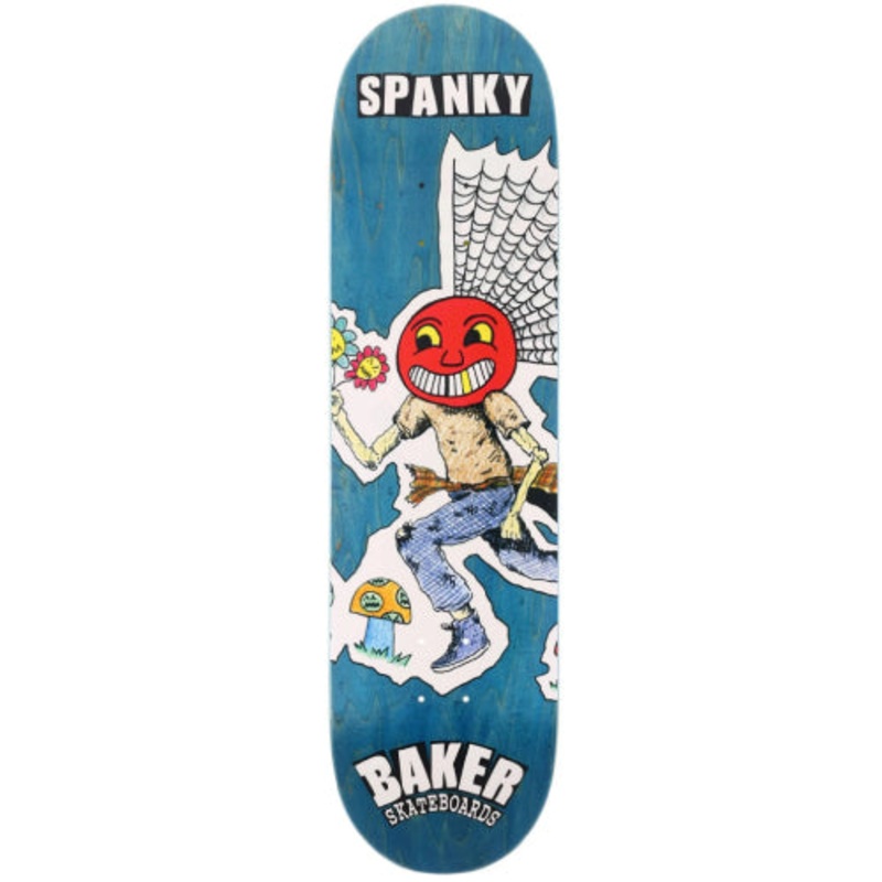 Baker Kevin Long Spanky Jollyman Lives Skateboard Deck Blue 8.5″ 8.5″