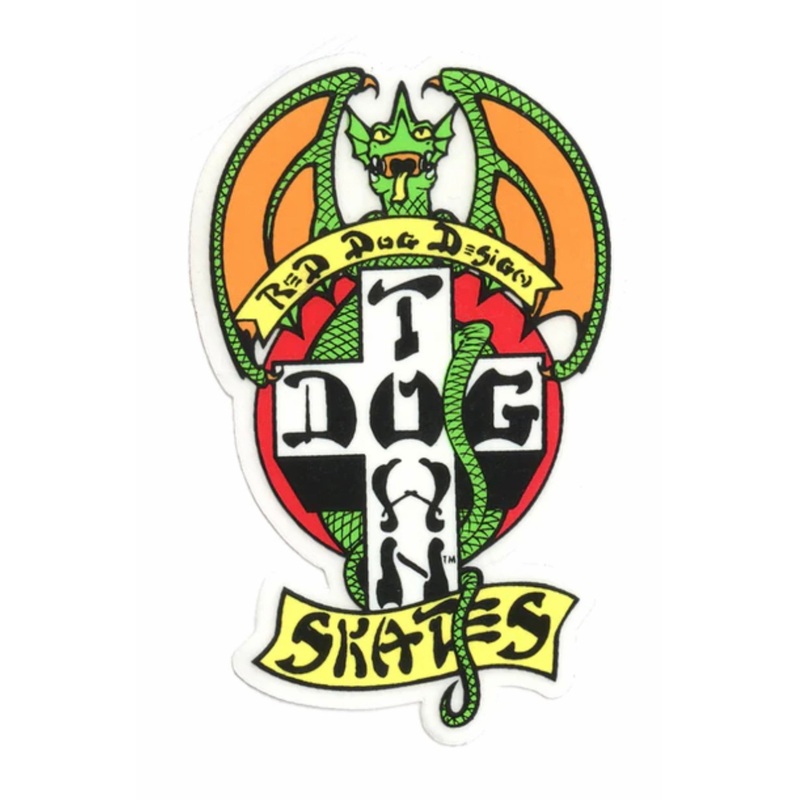 DogTown Skates RedDog 4 Skateboard Sticker