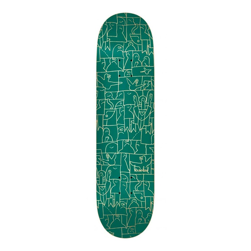 Krooked – 8.38″ Flock Deck – Green 8.38″