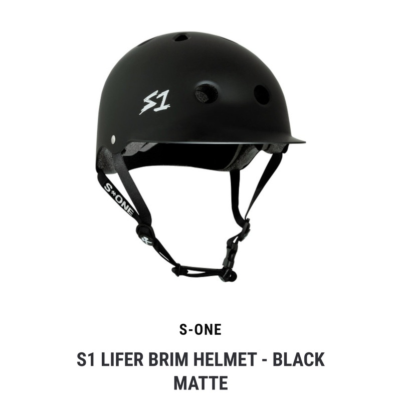 S1 Lifer BRIM Skateboard Helmet – matte Black XL