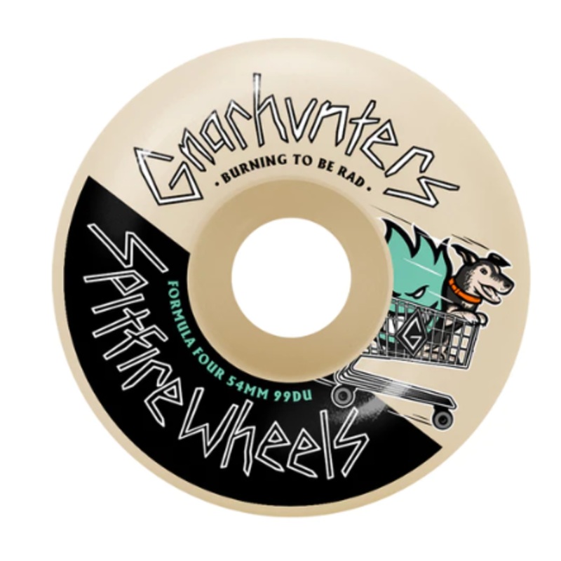 Spitfire 99a F4 Gnarhunter Classic 54mm Skateboard Wheels 54mm Natural