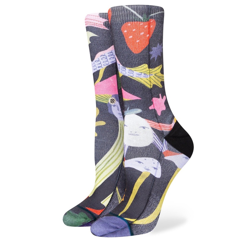 Stance Night of the Salamander Sock Black S ::  Men 3-5.5 / Women 5-7.5