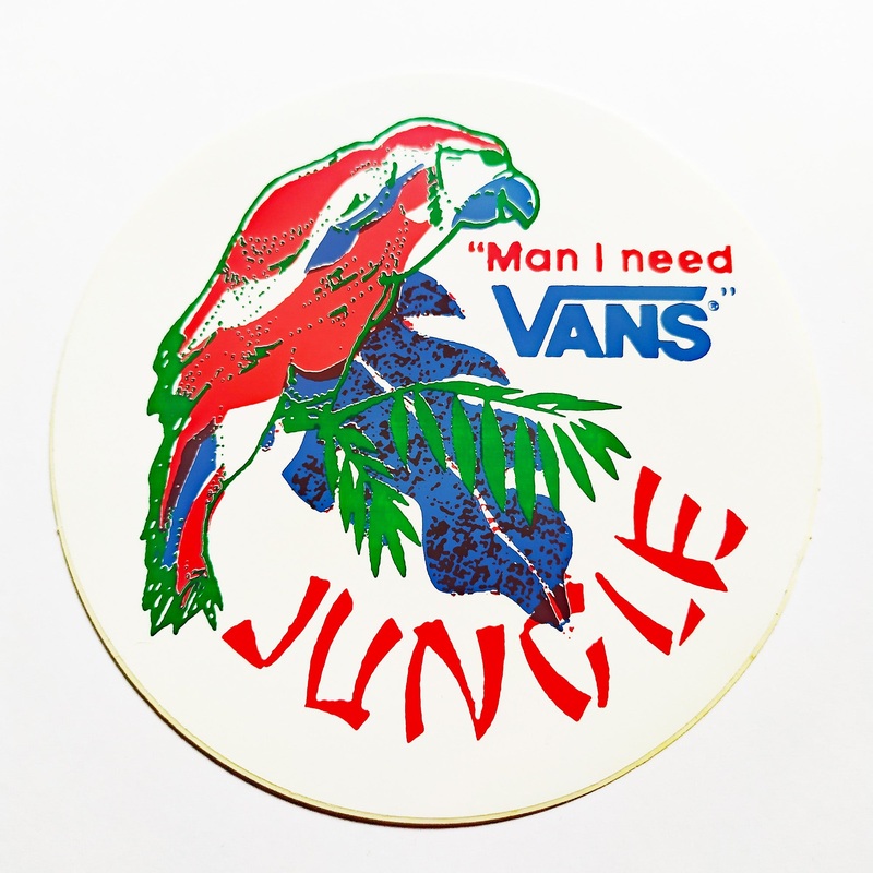 Vans “Man I Need Vans” Skateboard Sticker