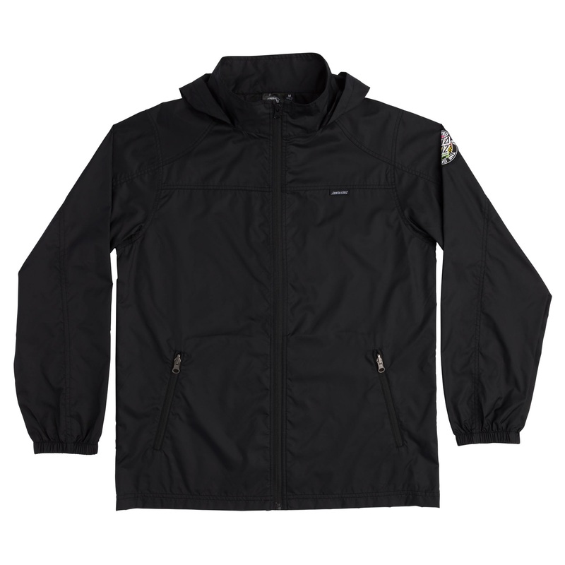 Acidic MFG Dot Hooded Windbreaker Jacket Mens Medium
