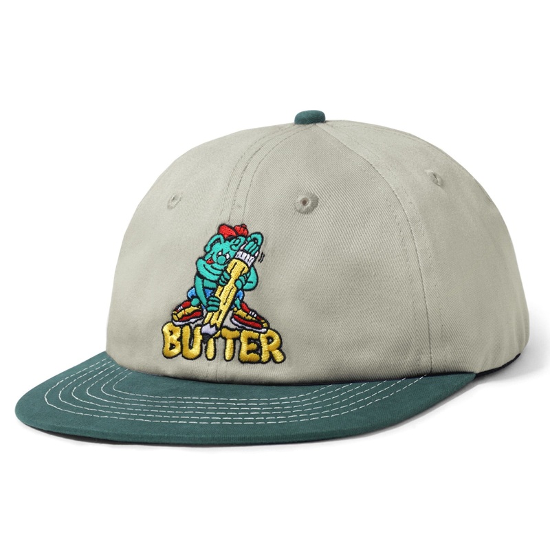 Butter Goods Martian 6 Panel Cap Khaki/Forest
