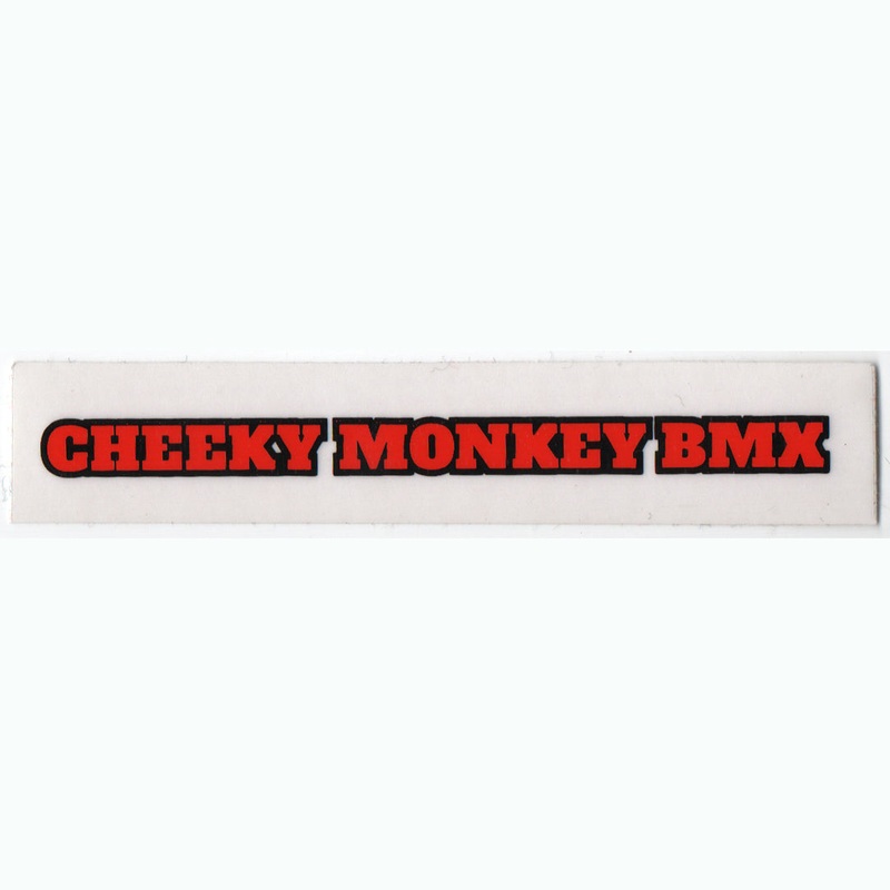 Cheeky Monkey BMX Sticker/ Decal – Red