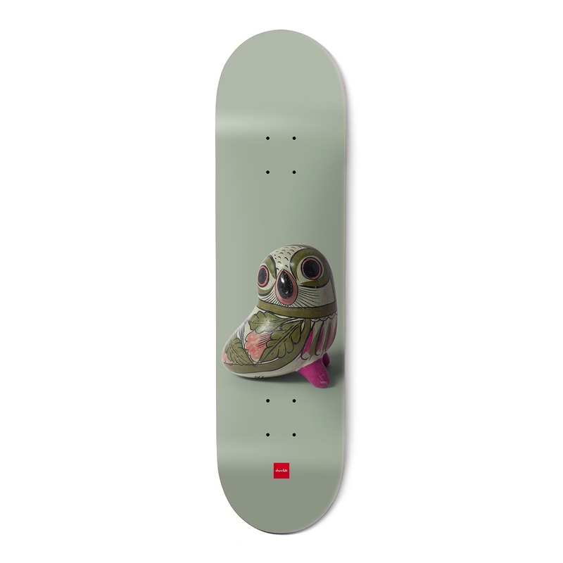 Chocolate – 8.5″ Porcelain James Capps Deck – Green 8.5″