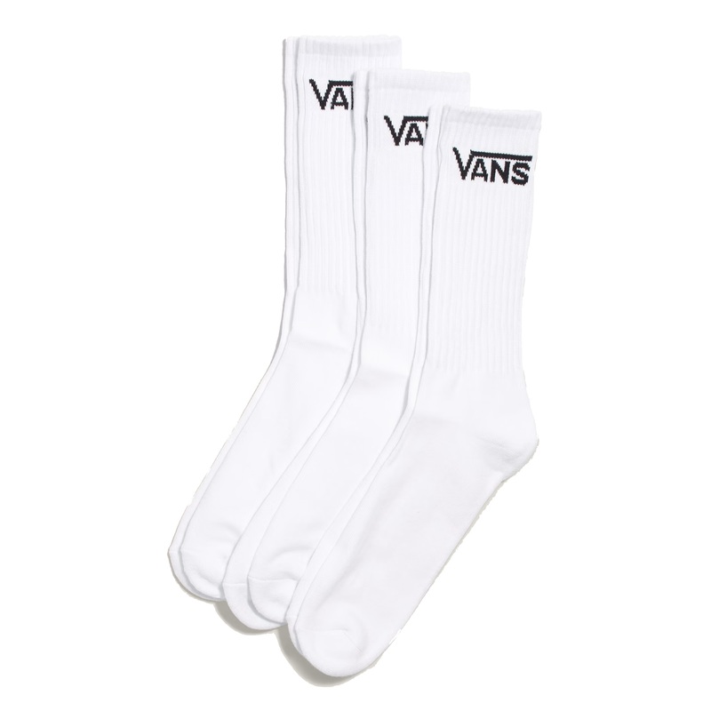 Classic Crew Socks – White (3-Pack)