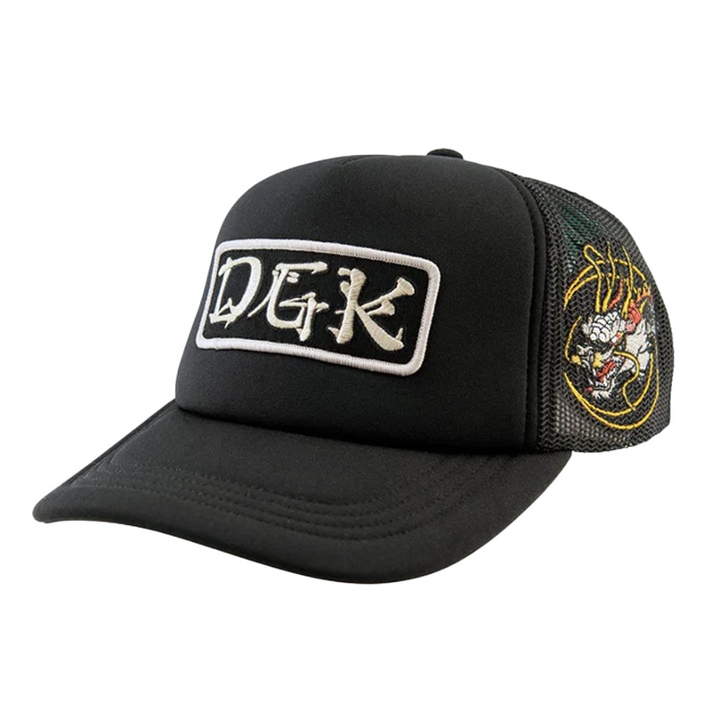DGK Ryujin Trucker Snap-Back Hat Black One Size Fits All
