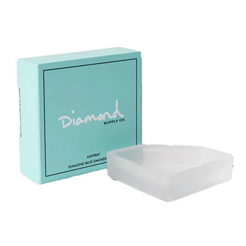 Diamond Frosted Ash Tray White 4.75″x6.75″