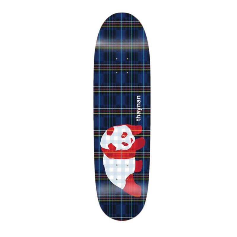 Enjoi Thaynan Blue Plaid Panda Deck 8.75 in 8.75 in