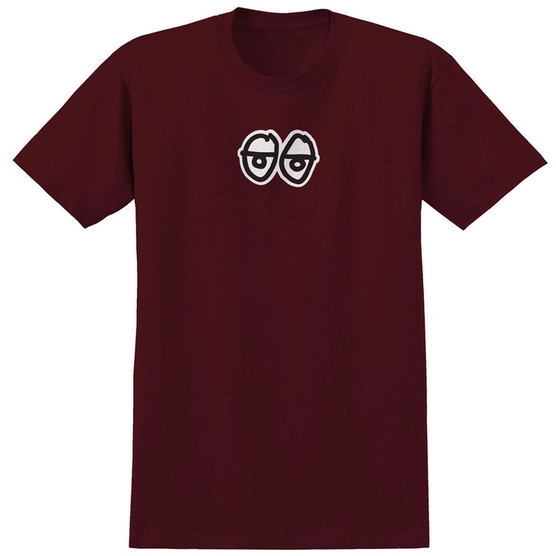 Eyes LG Burgundy Black White Krooked Tee LG