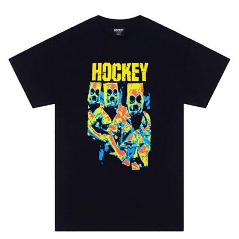 Hockey Bag Heads 3 T Shirt Black Large