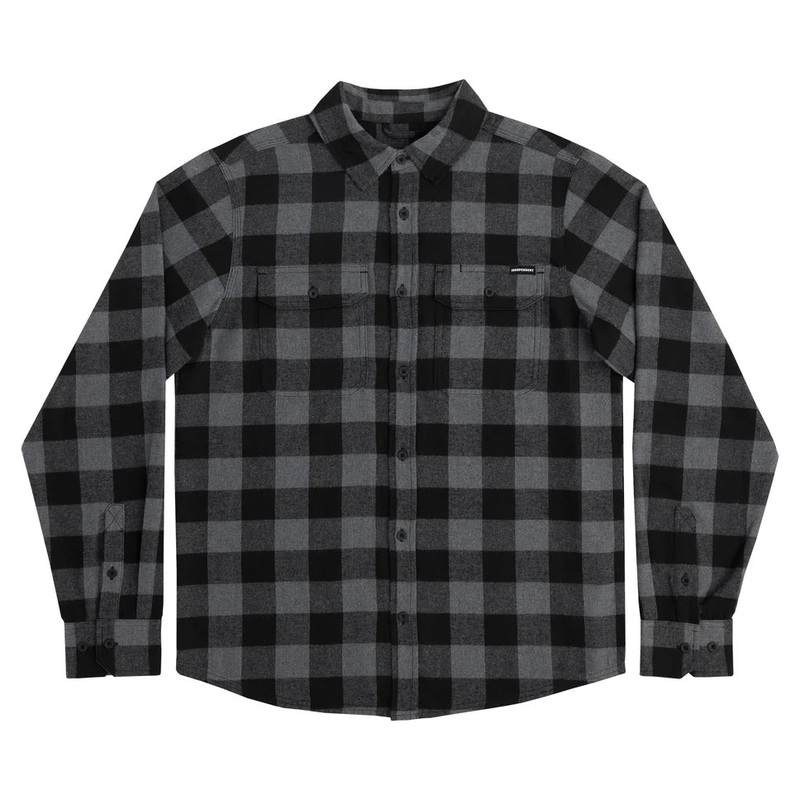 Independent Belmont Flannel Shirt Grey Medium
