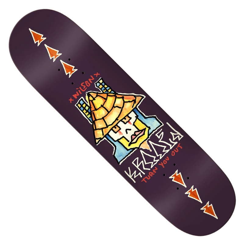 Krooked Andrew Wilson Turn Out Deck Multicolor 8.38 x 32.25 WB:14.5