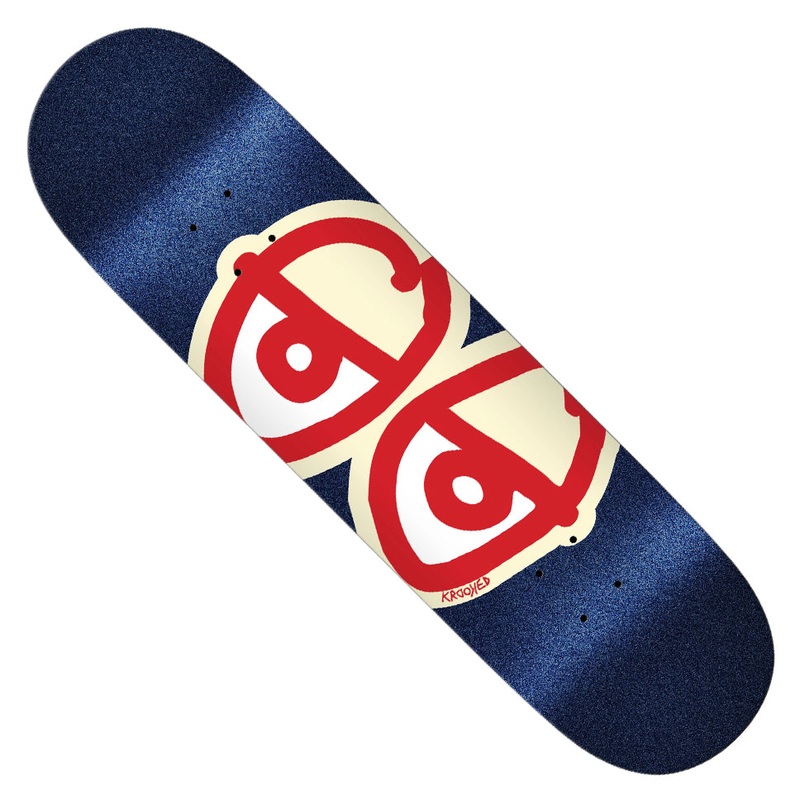 Krooked Blue Glitter Team Eyes Deck Blue Glitter 8.5 x 31.8 WB:14.25