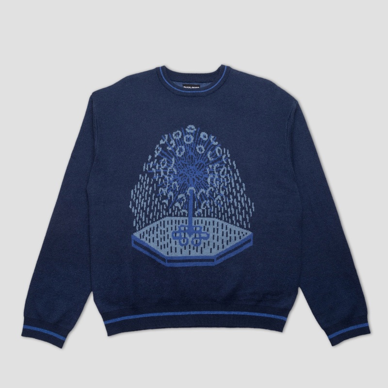 PassPort Kings X Fountain Mohair Crew Navy Small