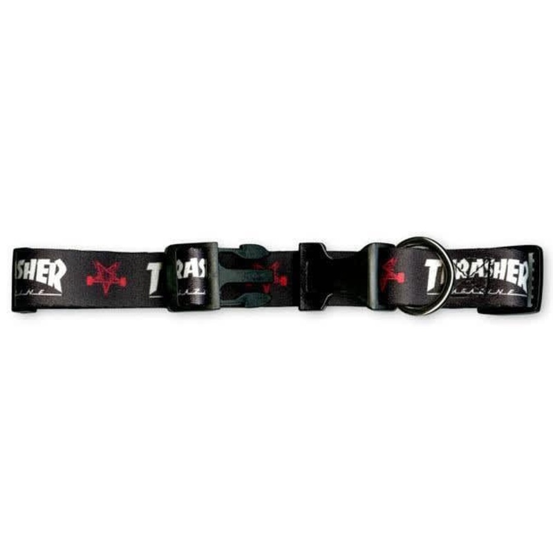Thrasher Dog Collar Black S