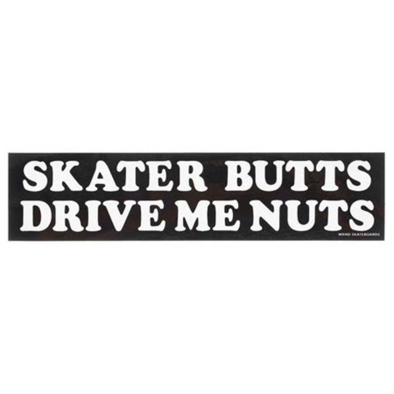 WKND Skateboards Butts Sticker Black 8.5″