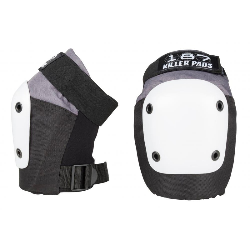 187 Killer Pads Fly Knee Pad  Grey / Black / White Adult XS