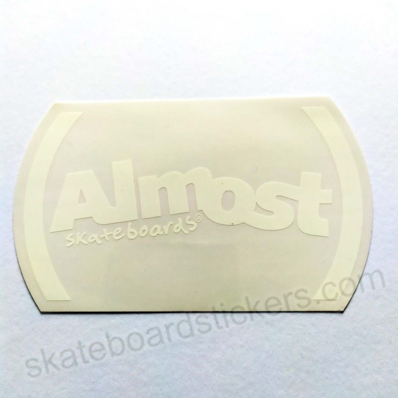 Almost Skateboards “Team White” Skateboard Sticker