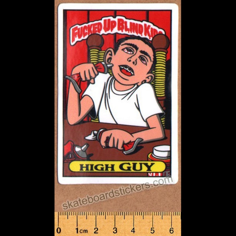 Blind – Fucked Up Blind Kids – High Guy Official Reissue Skateboard Sticker