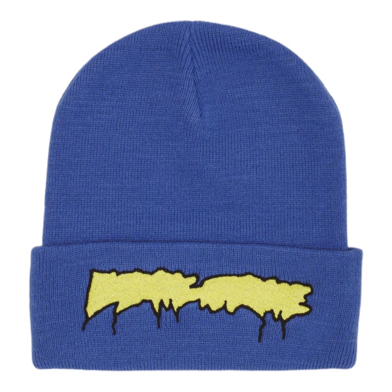 FA AWESOME DRIP STAMP EMBROIDERED EXCLUSIVE BEANIE BLUE OS