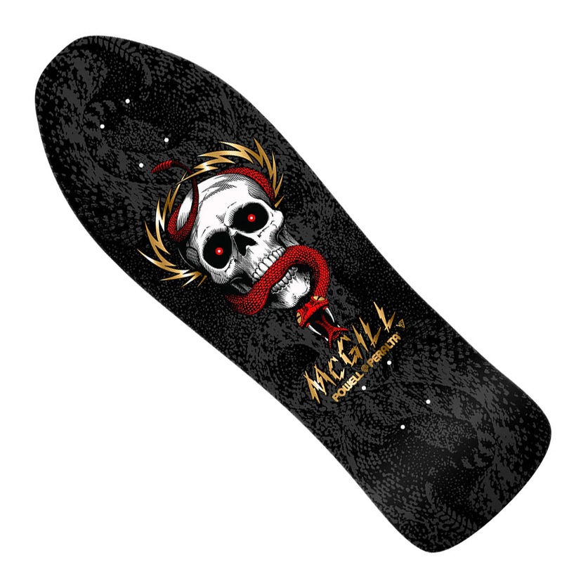 Powell Peralta Bones Brigade Mike McGill Series 16 Deck Black/ Gold Foil 9.6″