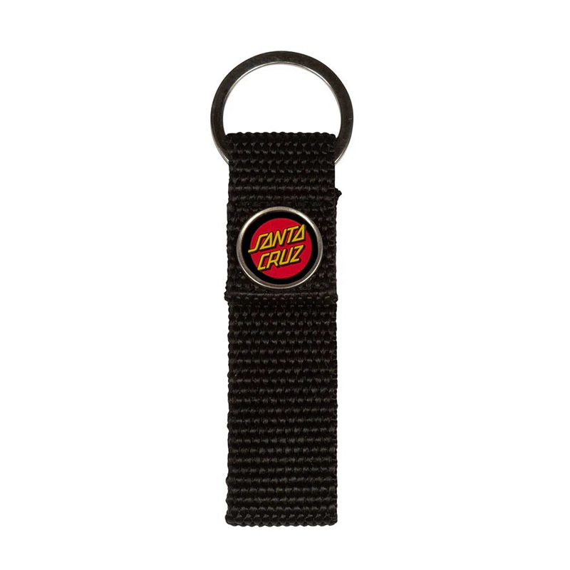 Santa Cruz Classic Dot Web Key Chain Black OS