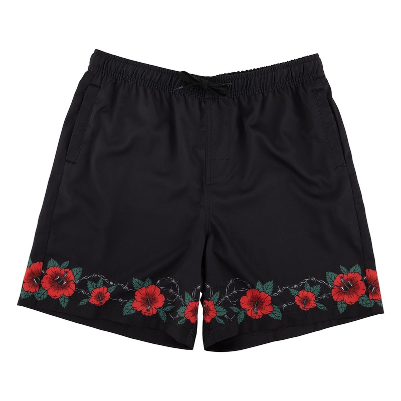 Screaming Cabana Mens Santa Cruz Boardshorts Black S